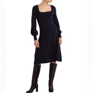 Boden Square Neck Knitted Dress